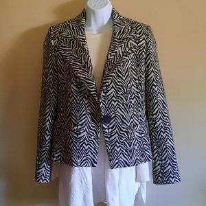 Davita Suit Jacket Black & White